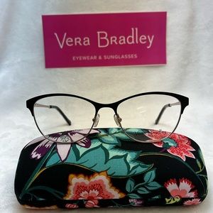 Vera Bradley Carlie Vines Floral Frames/Glasses WITH Matching Case